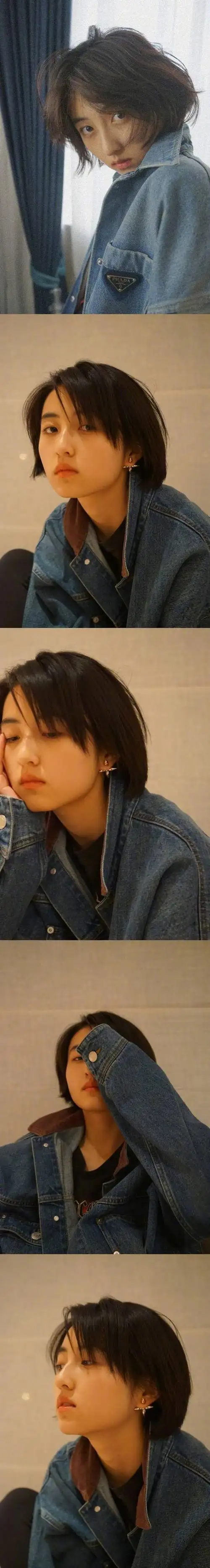 张子枫短发照片齐肩短发_发型图片