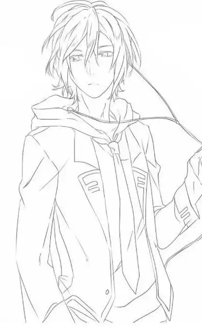 440x550帅气男生简笔画帅气男生简笔画全身画帅气男生简笔画步骤动漫