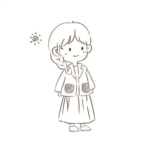 简笔画小女孩全身简笔画小女孩全身可爱