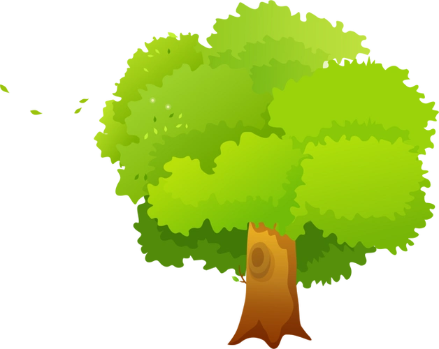 卡通大树