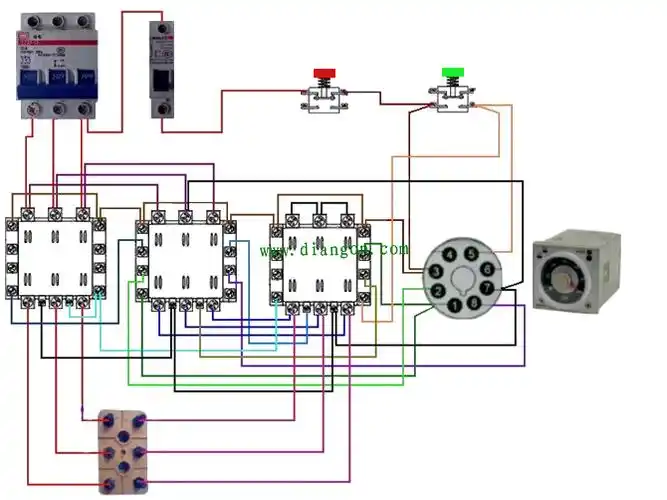 电工必须掌握电路 星形-三角形启动电路原理图解