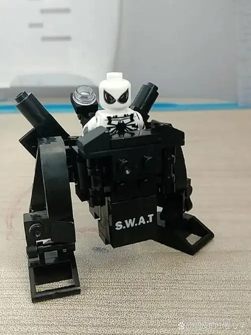 小型乐高载人机甲,可变为炮台.点赞过500出教程