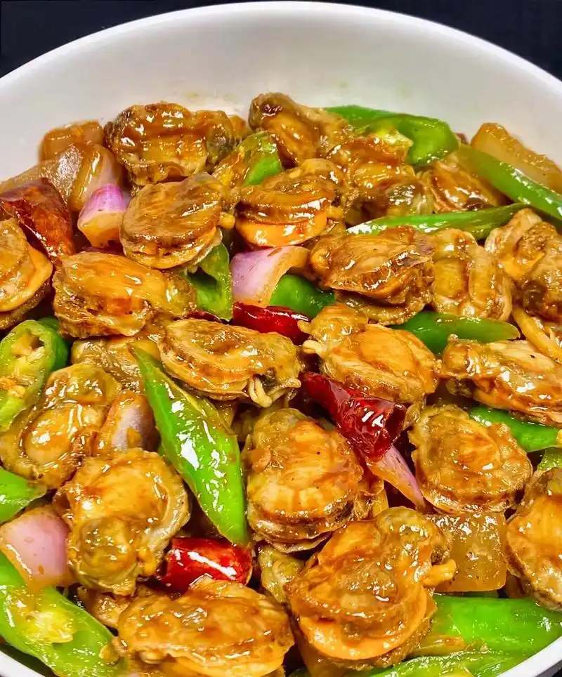 解锁扇贝新吃法 辣炒扇贝.#图文伙伴计划 辣炒扇贝真的绝绝子 - 抖音