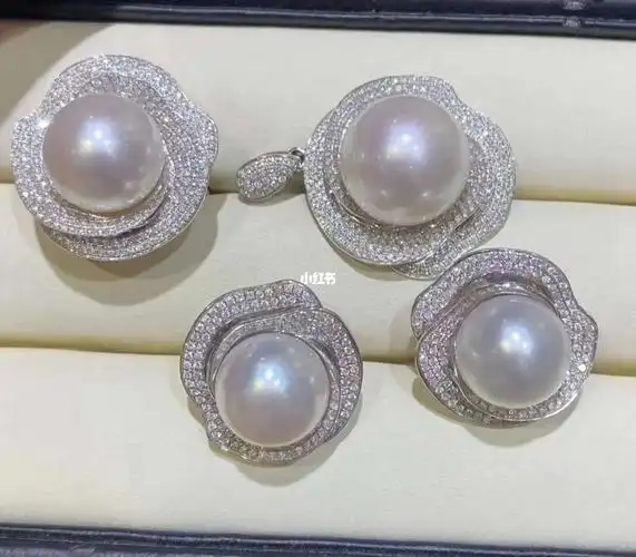 澳白珍珠婚纱绝配三件套太香了