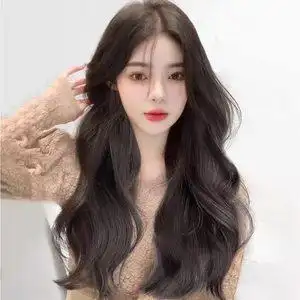 波浪发气质泡面头假发女中长发假卷发自然全头长卷发隐形中羊毛卷大
