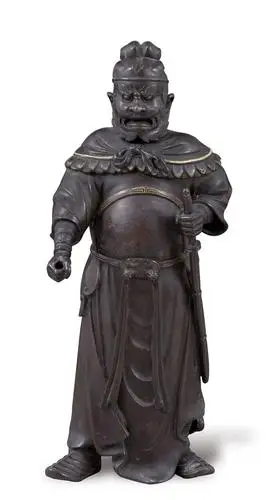 0462 清 青铜钟馗像