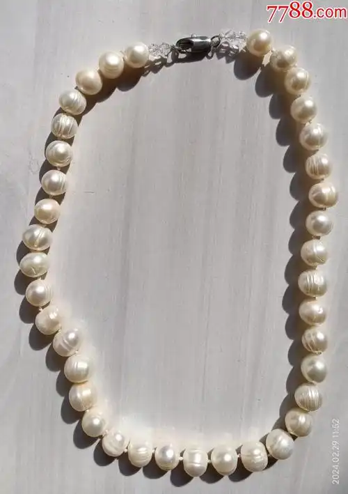 珍珠项链38颗911mm通长约43cm