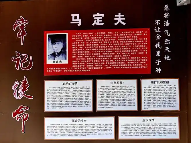 在2001年合并乡镇后隶属于白大石行政村,太谷县政府为纪念马定夫烈士