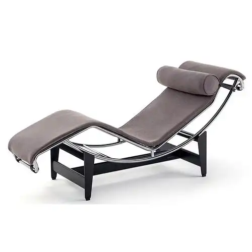 意大利现代经典 不锈钢真皮摇摇椅 安乐椅 卧室 客厅 午休睡觉