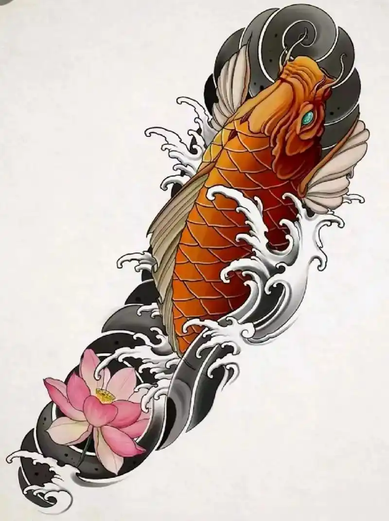 花臂纹身手稿素材