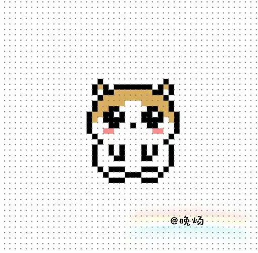 超可爱的拼豆图纸 #晚炀