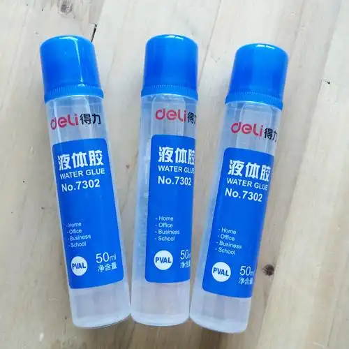 得力7302液体胶 50ml 胶水 di
