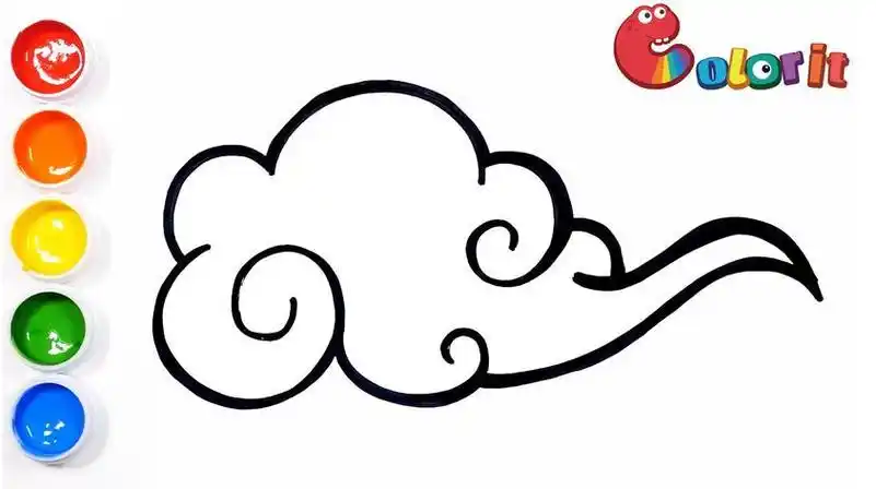 云朵简笔画怎么画云朵简笔画 云朵简笔画怎么画好看的云朵图片简笔画