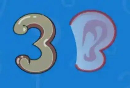 数字3像耳朵简笔画