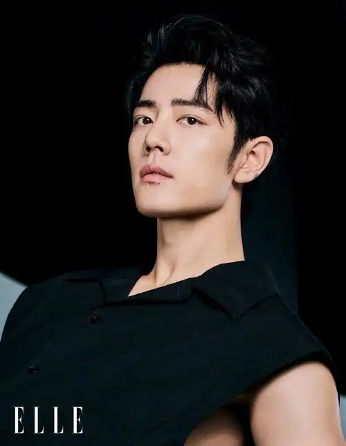 肖战elle金九封面##肖战elle明暗光影大片