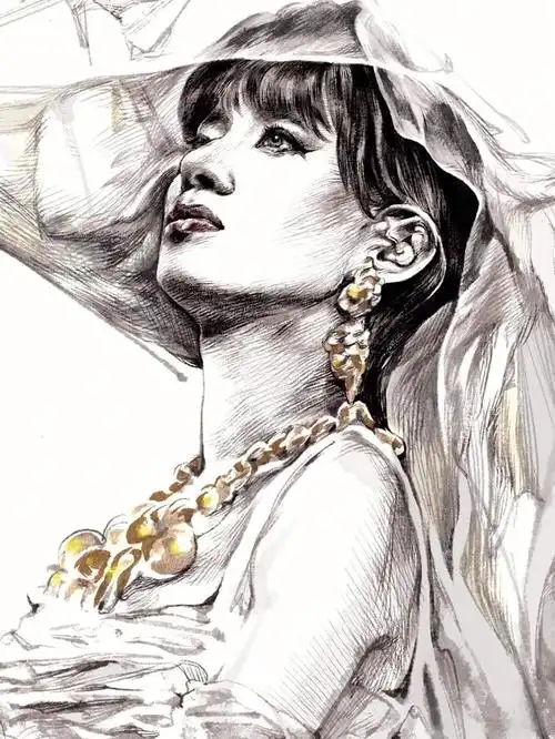 梅艳芳一些画作中的她