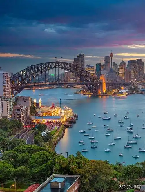 航拍澳大利亚悉尼,举办过奥运会,风景美丽