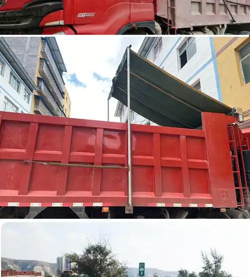渣土车自动篷布自卸车翻斗车全套货车电动篷布甩杆卷篷配件 轮胎布3.