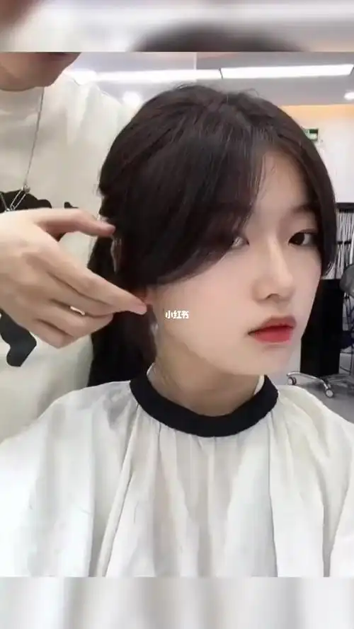 不挑脸型的韩式八字侧颜刘海瘦脸又显精致