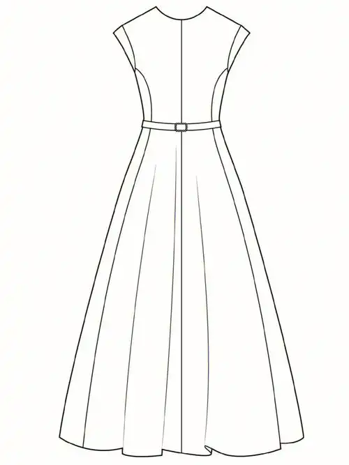 款式图-裙装9#服装款式图