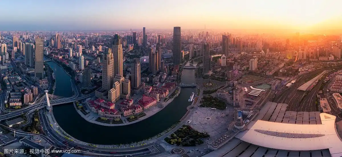 天津海河全景