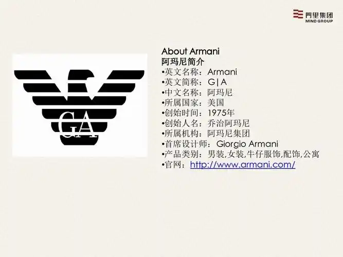 阿玛尼品牌简介ppt