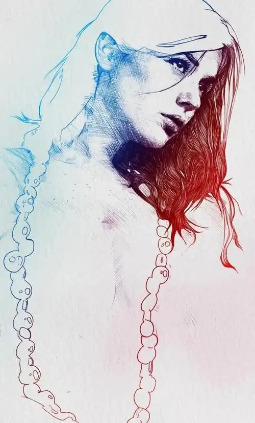 马德里的艺术家加布里埃尔·莫雷诺,是一位运用线条的高手,他本身从事