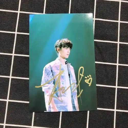 冲冠肖战亲笔签名照肖战周边肖战后援礼物肖战海报明信片礼物款式1