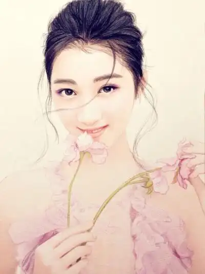 手绘作品 关晓彤