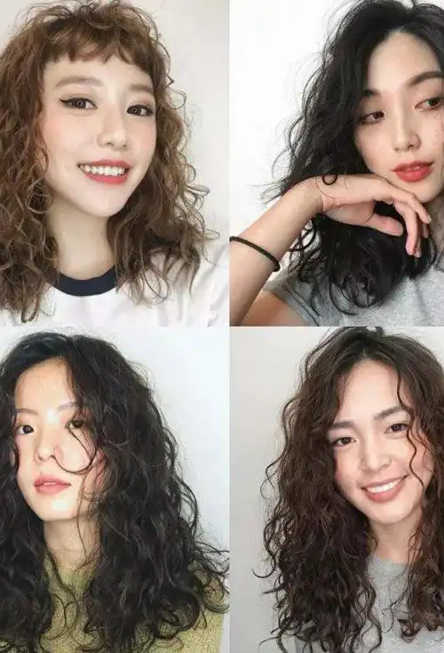 女版弹力十足泡面卷这么潮尽显女生气质的泡面卷发