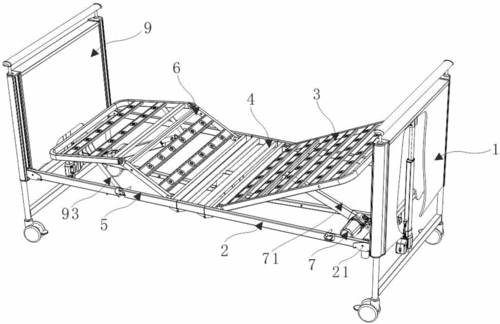 折叠护理床的制作方法