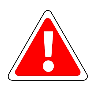 标示黑色三角形上的黄色边框和感叹号交通标示警示牌图标设计新潮公共