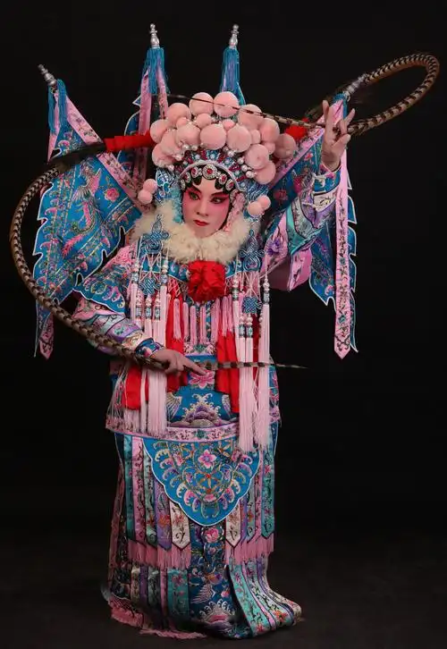 我的京剧照 京剧旦角化妆 金丝狸猫 京剧穆柯寨 穆桂英  京剧刀马旦