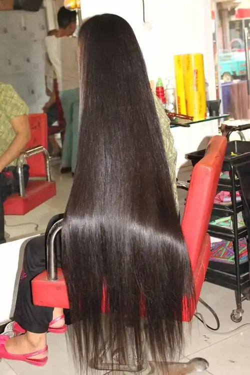 剪下一把乌黑绸缎长发北京face10118