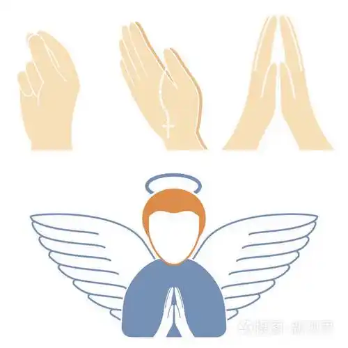 基督教宗教矢量religionism传统神圣标志剪影的平面插图祈祷宗教基督