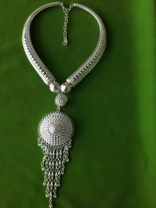 新款特色民族风百搭苗银项圈吉祥首饰时尚项链舞蹈演出配饰品