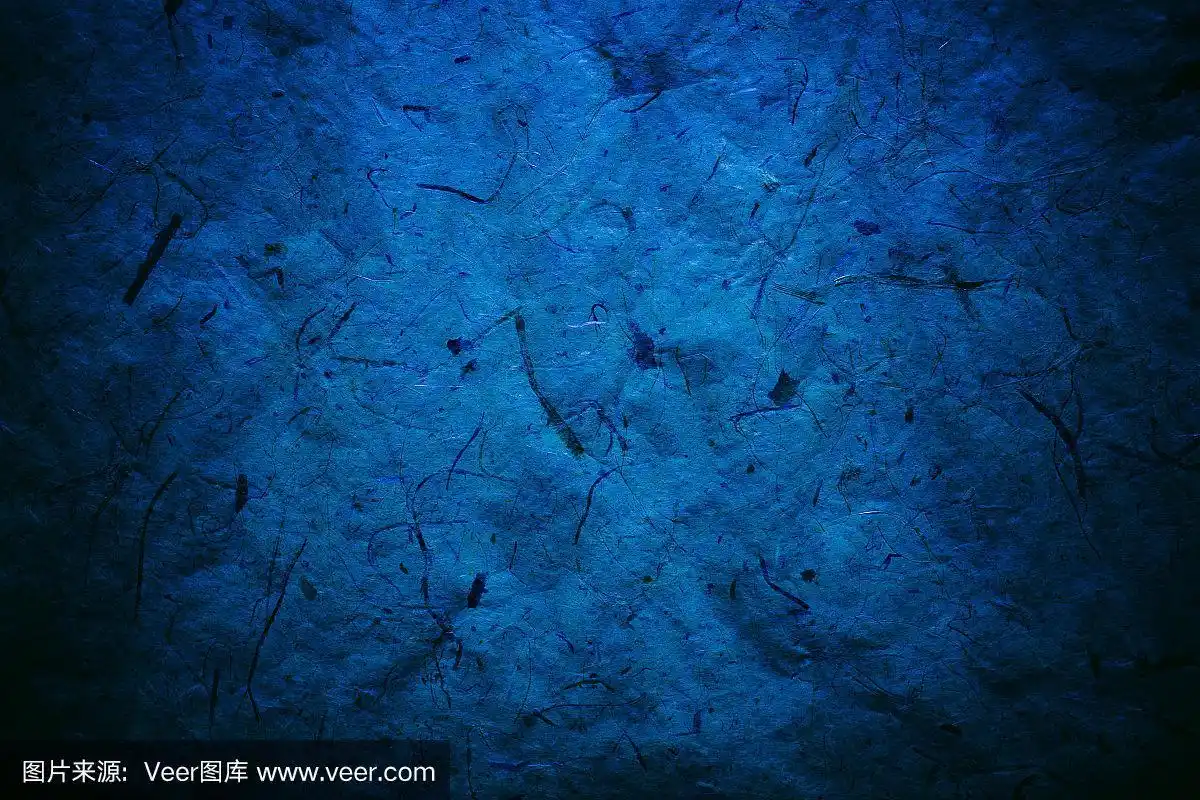 近景抽象的深蓝色纹理.复古蓝纸.