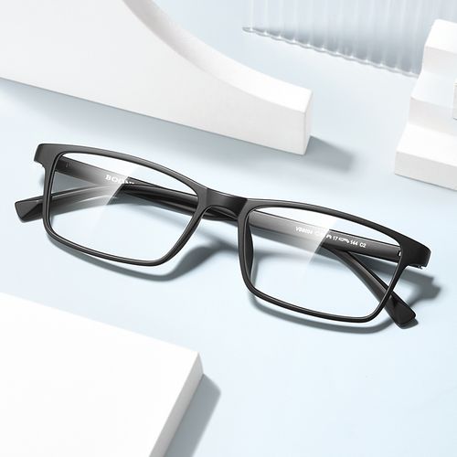 眼镜男可配度数防蓝光加散光眼镜框全框超轻黑框镜架 双眼近视250度