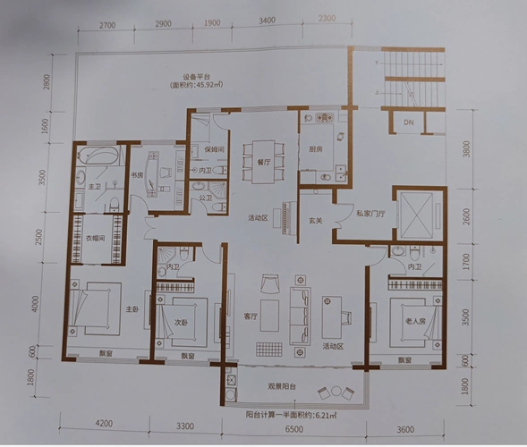 运城180㎡以上大平层合集,看看谁家是真的"终极置业"!_户型_空间_设计