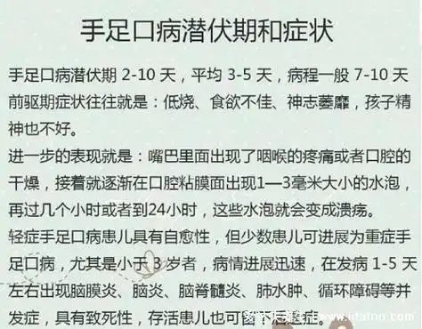 手足口病一般几天能好,轻症7天/重症30天(手足口病症状图)