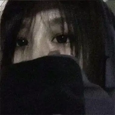 黑白丧系女头真人图片高清优质伤感真人女头