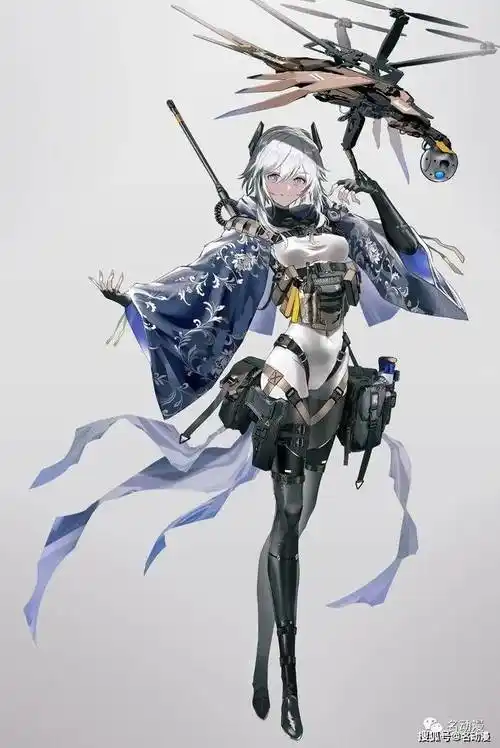 日本插画师swav绘画的科幻风少女人物插画欣赏_作品_角色_设计