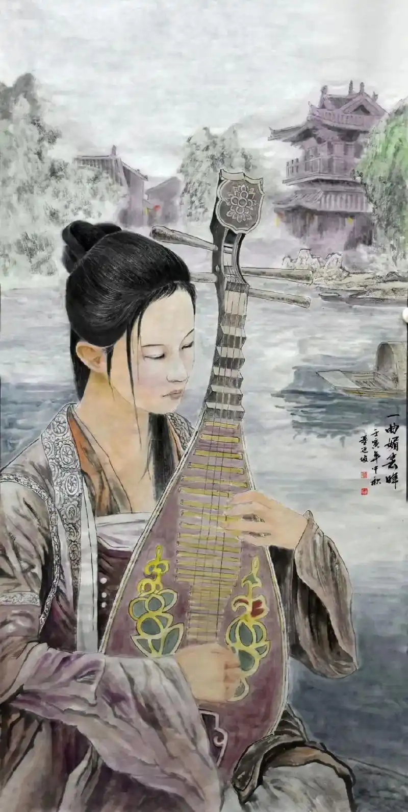 国风古韵 #人物 #国粹戏服#国画   江山无限好 最美女 - 抖音