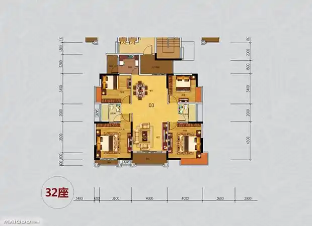 四居室户型图 四居室平面图攻略