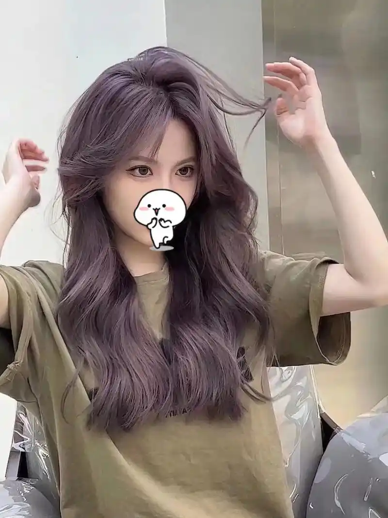 雾霾紫灰紫色小仙女发色