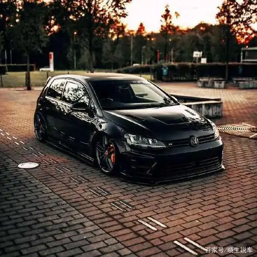 七代高尔夫r改装欣赏:一黑到底,酷就一个字!