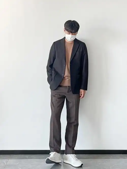 170130小个子男生休闲通勤西装搭配