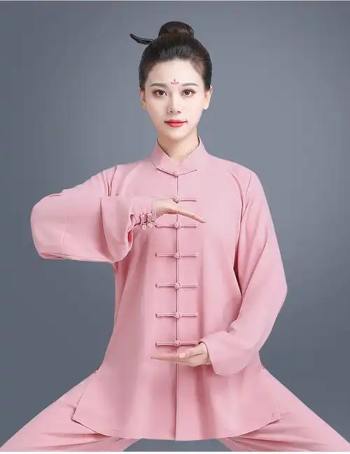 山人运动太极服女夏装透气款高端女式太极服春秋新款太极拳服比赛服装