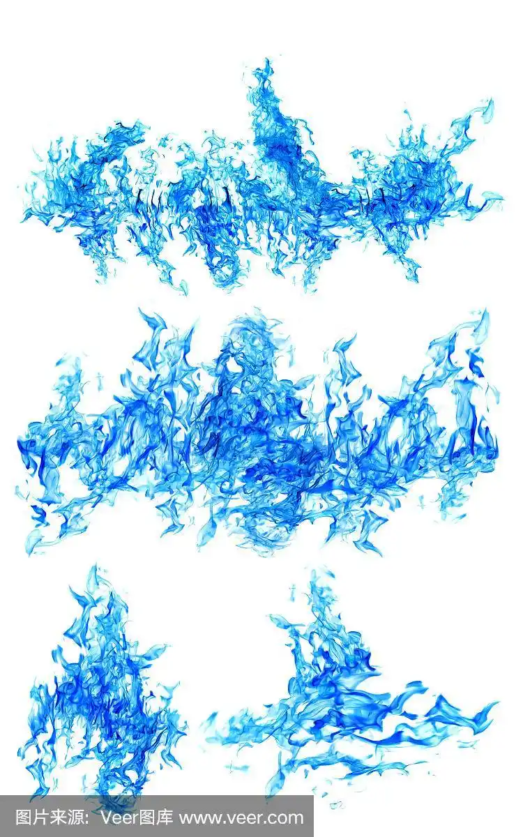 白色,火焰,蓝色,分离着色,巨大的