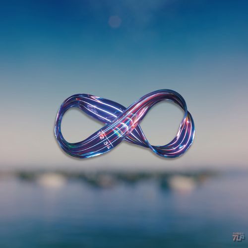 tlp反光贴纸  心情切片系列 无限符号无穷无尽循环往复 平面贴纸